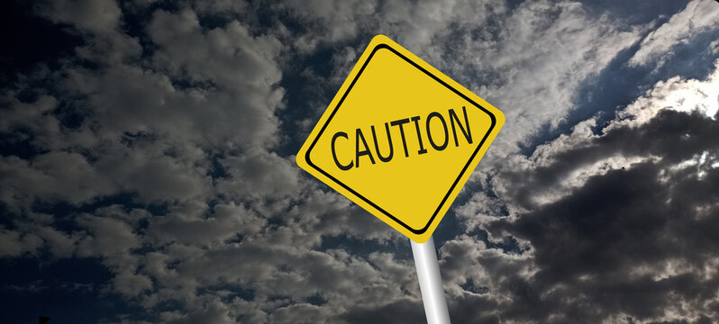 danger,caution,Hurricane Idalia warning sign against a powerful stormy background with copy space. Dirty and angled sign with cyclonic winds add to the drama.hurricane season sign on cloudy background
