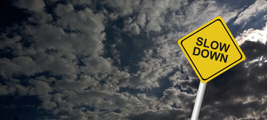 Slow down signs vector icon