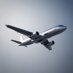 typical airplane isolated on transparent background
