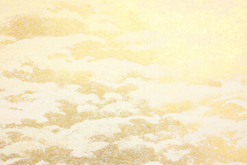 金泊の屏風　和風柄　AI生成画像