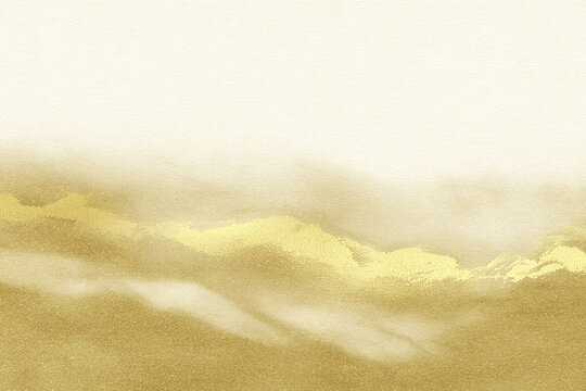 金泊の屏風　和風柄　AI生成画像