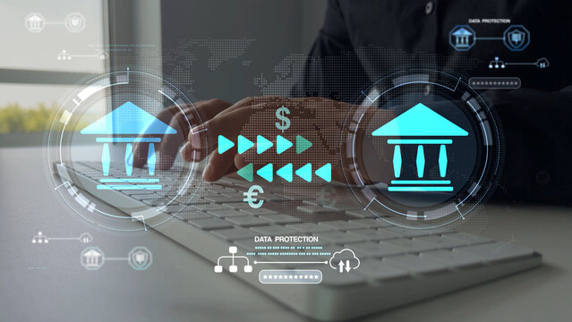 Secure bank transfers and financial transactions with data protection, encryption, and privacy for safe online and international payments.	