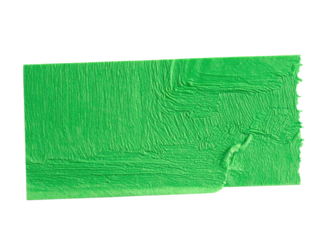Bright lime green rectangular textured shape