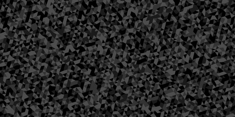 Black and gray diamond overlap polygon triangle background.	