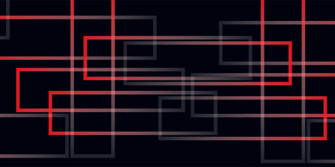 Red horizontal speed light lines. Red glow flare light effect. Vector illustration. Isolated on dark transparent background.