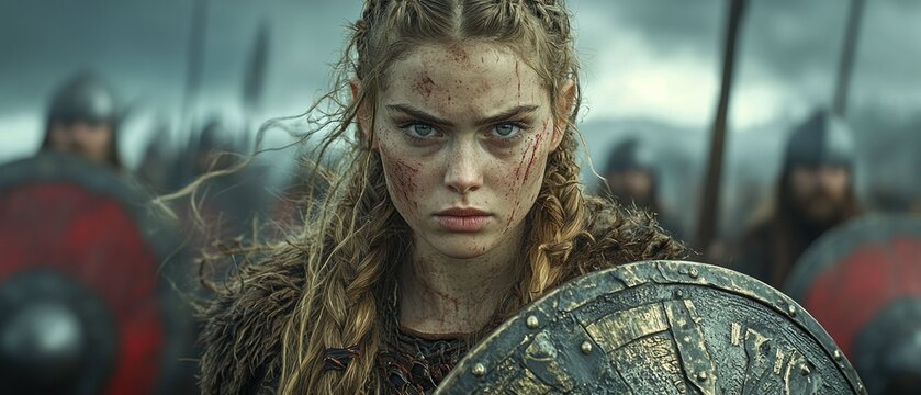 The Valiant Shieldmaiden: A Warrior Woman's Gaze