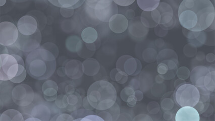 Abstract gray background with bokeh. Vibrant backdrop. This dynamic digital artwork features soft blue, purple bokeh circles on a dark gray backdrop, perfect for creative projects.