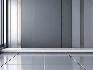 Modern Minimalist Interior Design Gray Wall Room Studio