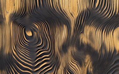 Abstract Dark Brown Wood Texture Background Swirling Grain Pattern