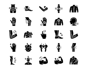Body Ache Line Vector Icons