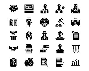 Corruption Line Vector Icons