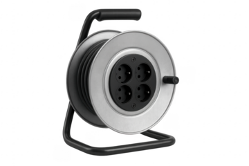 Electrical cable reel providing power with multiple outlets