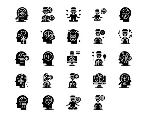 Psychology Line Vector Icons