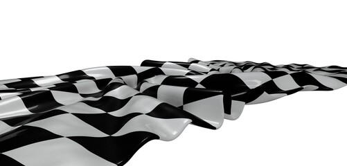 High-quality image of a dramatic checkered flag wave, perfect for sports, racing, and victory themes.