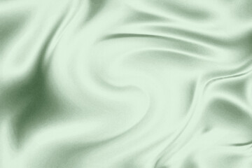Soft Mint Green Satin Fabric Texture with Elegant Curves for Fashion, Interior Design, and Background Use