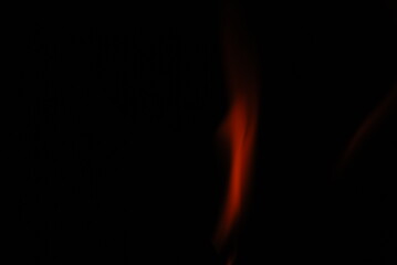 Tongues of flame on a dark background