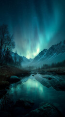 sunrise in the mountains