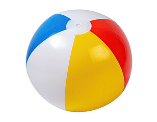 Round beach ball with vibrant colors