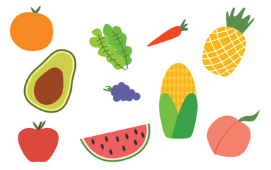 fruit and vegetables harvest autumn background