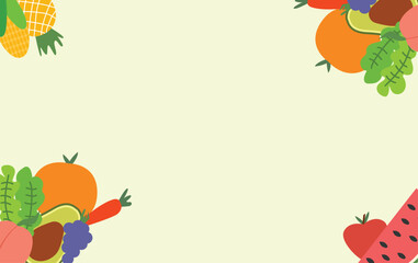 fruit and vegetables harvest autumn background
