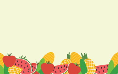 fruit and vegetables harvest autumn background