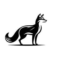 Wild Fox Vector Illustration – Elegant Forest Wildlife Design