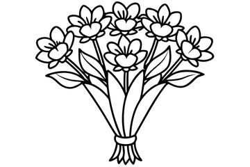 bouquet of flowers in vase