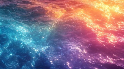 Vibrant Ocean Waves: A Symphony of Color and Light