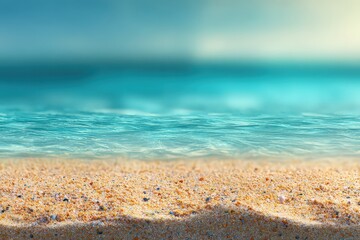 Tranquil Beach Scene With Soft Light