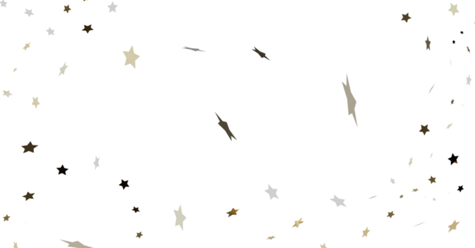 Falling Stars White Background