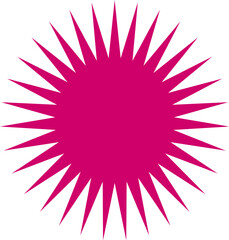 Bright Fuchsia Sunbrust