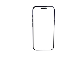 Clean, minimalist smartphone mockup with blank screen. Perfect for app presentations, website designs, and mobile technology concepts