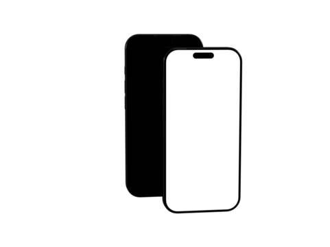 High-quality image of a smartphone screen protector mockup. Perfect for showcasing your app or design.