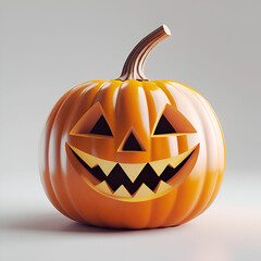 halloween pumpkin isolated on white