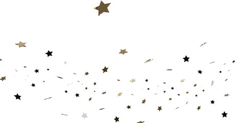 Falling Stars: Gold & Black Confetti