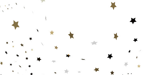 Scattered Stars on White Background