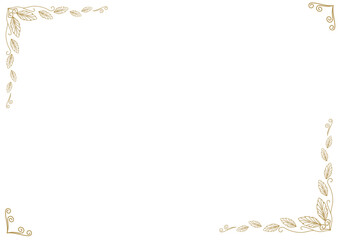 Elegant Golden Horizontal Certificate Frame