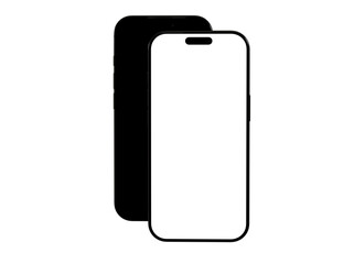 High-quality mockup of two smartphones, perfect for app presentations or website designs.  Download now!