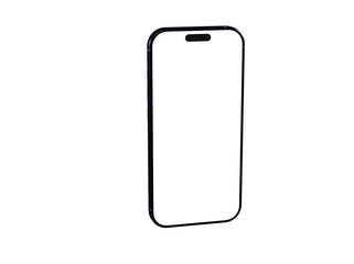 Clean smartphone mockup with blank screen. Ideal for app presentations or technology concepts.