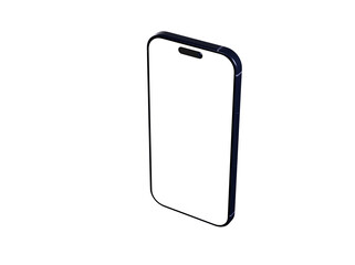 Clean design, blank screen, perfect for app presentations or website mockups.  High-resolution image.