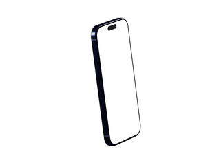 High-quality photo of a modern smartphone with a blank screen, perfect for app presentations or website designs.