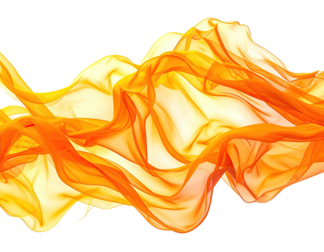 Abstract flowing orange fabric - Powered by Adobe