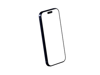 High-quality photo of a modern smartphone with a blank screen, perfect for app presentations or website mockups.