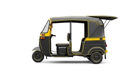 Obraz premium Auto rickshaw transport vehicle taxi tuktuk transportation tricycle mobility