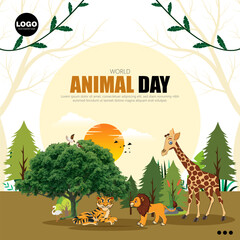 World Animal Day, observed on October 4th, raises awareness about animal rights and welfare.