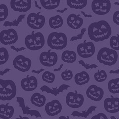 Halloween vector seamless pattern