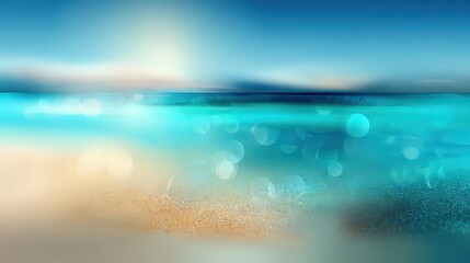 Tranquil Beach Scene Sunset