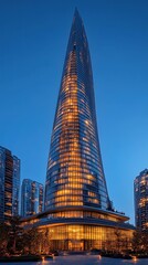 The Striking Architecture of Vancouver's The Spire at night, illuminating the city skyline.
