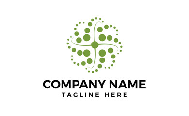 Molecule logo illustration vector template