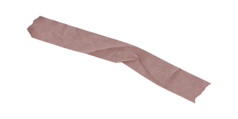 A lone strip of brown tape isolated against an infinite black void a symbol of closure and mystery simple studio